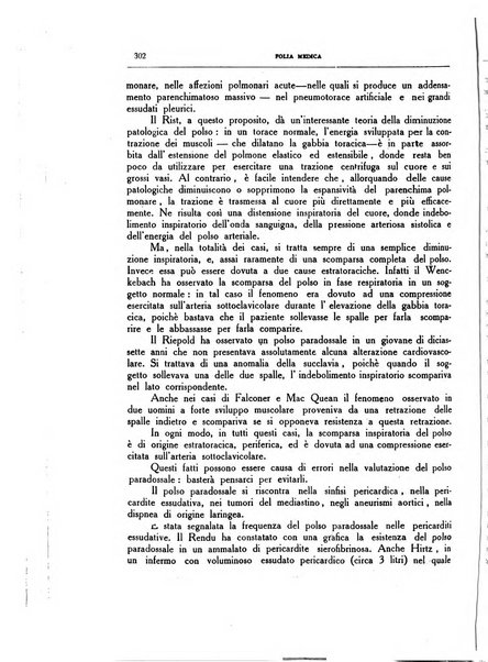 Folia medica periodico trimensile di patologia e clinica medica