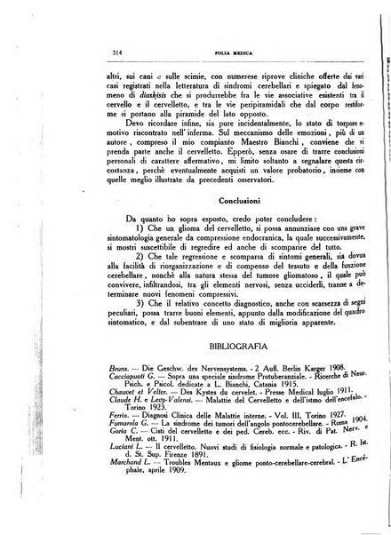 Folia medica periodico trimensile di patologia e clinica medica