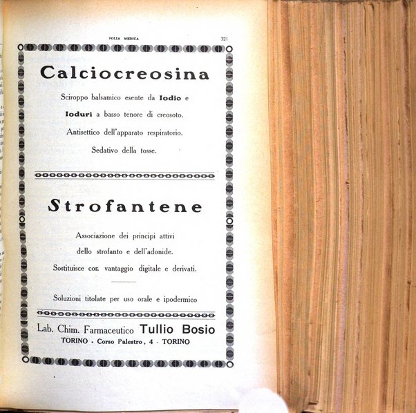 Folia medica periodico trimensile di patologia e clinica medica