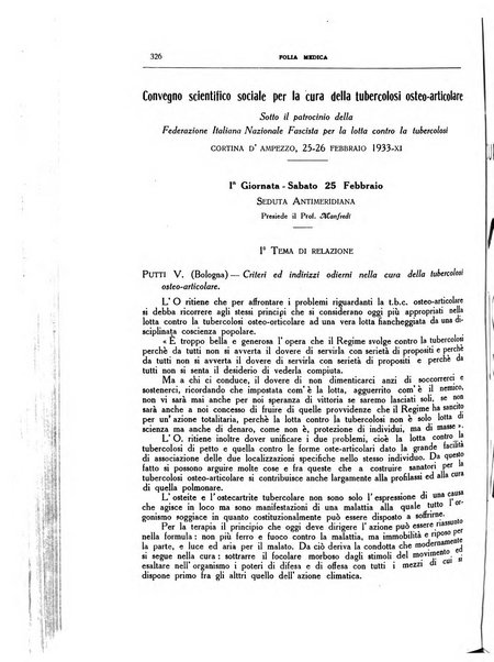 Folia medica periodico trimensile di patologia e clinica medica