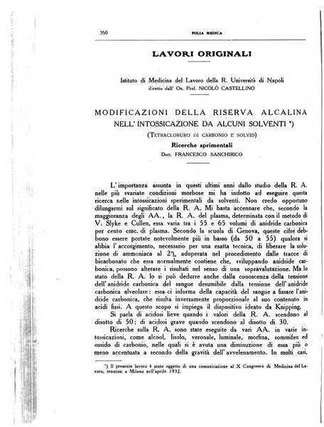 Folia medica periodico trimensile di patologia e clinica medica