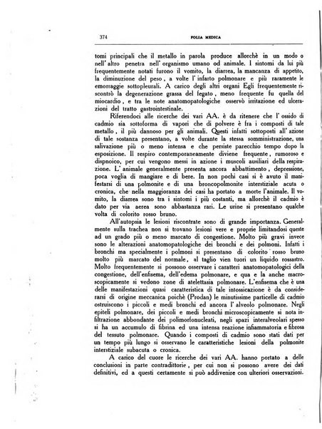 Folia medica periodico trimensile di patologia e clinica medica