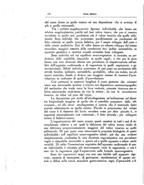 Folia medica periodico trimensile di patologia e clinica medica