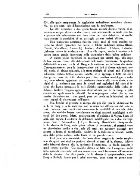 Folia medica periodico trimensile di patologia e clinica medica