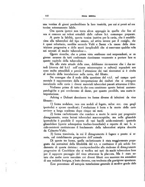 Folia medica periodico trimensile di patologia e clinica medica