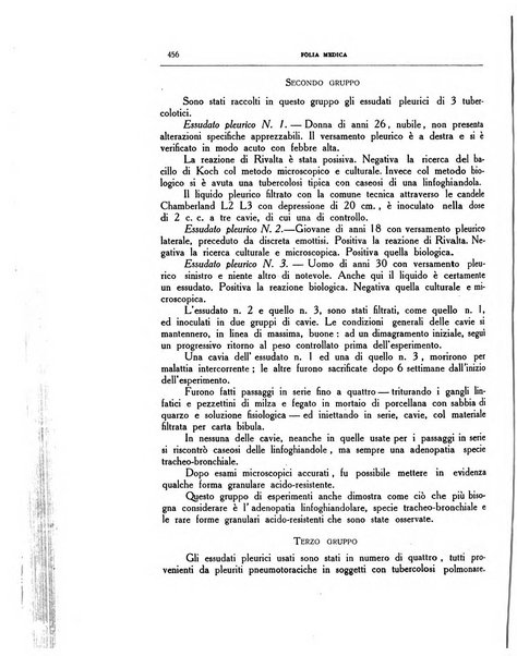 Folia medica periodico trimensile di patologia e clinica medica