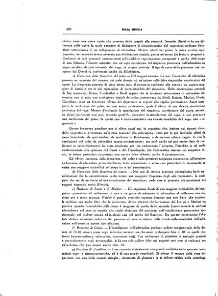 Folia medica periodico trimensile di patologia e clinica medica