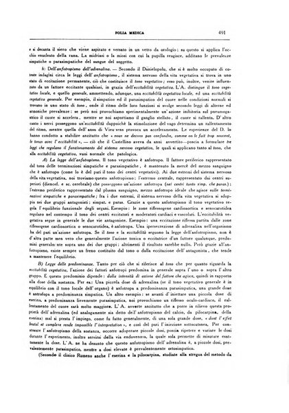 Folia medica periodico trimensile di patologia e clinica medica