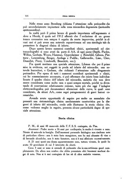 Folia medica periodico trimensile di patologia e clinica medica