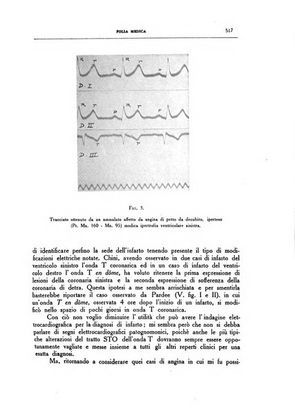 Folia medica periodico trimensile di patologia e clinica medica