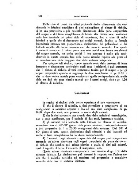 Folia medica periodico trimensile di patologia e clinica medica