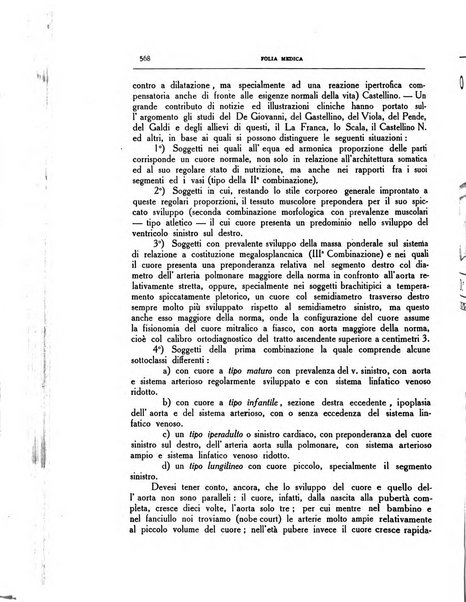 Folia medica periodico trimensile di patologia e clinica medica