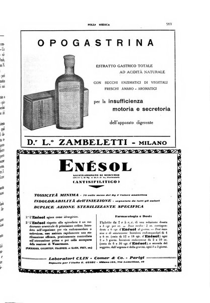 Folia medica periodico trimensile di patologia e clinica medica