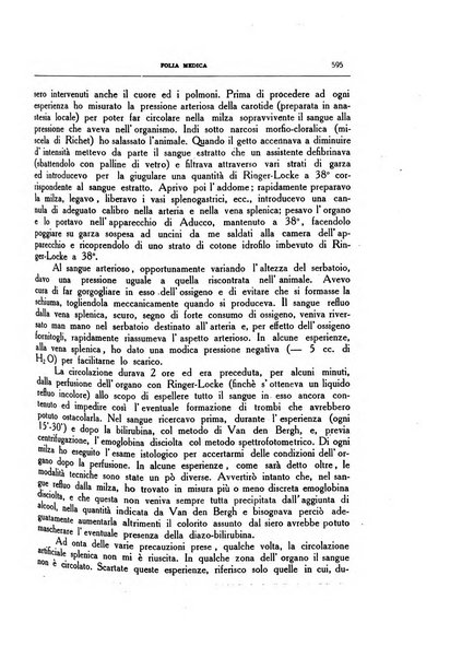 Folia medica periodico trimensile di patologia e clinica medica