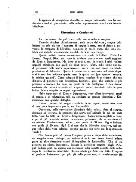 Folia medica periodico trimensile di patologia e clinica medica