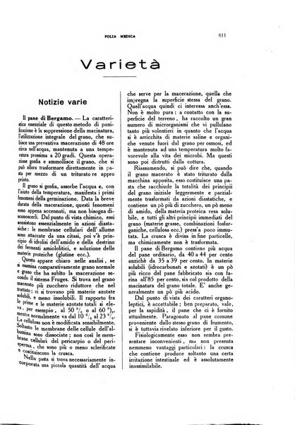 Folia medica periodico trimensile di patologia e clinica medica