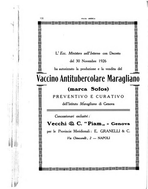 Folia medica periodico trimensile di patologia e clinica medica