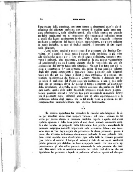 Folia medica periodico trimensile di patologia e clinica medica