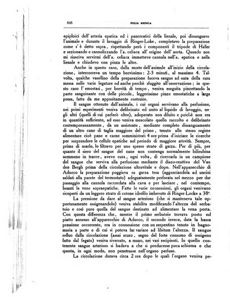 Folia medica periodico trimensile di patologia e clinica medica