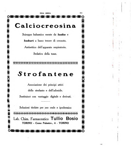 Folia medica periodico trimensile di patologia e clinica medica