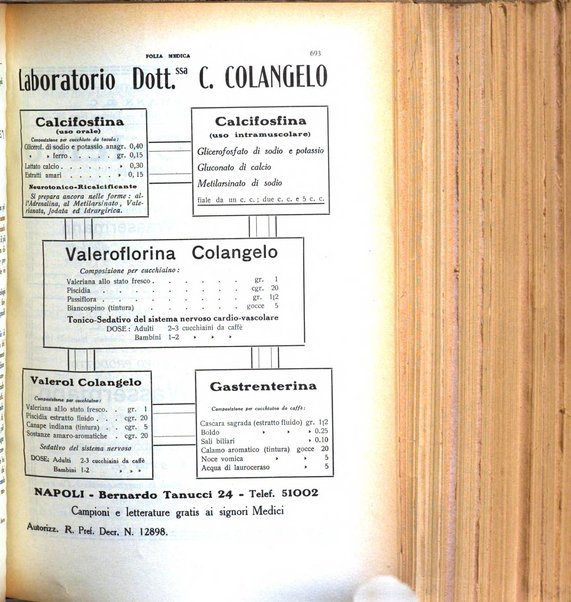 Folia medica periodico trimensile di patologia e clinica medica