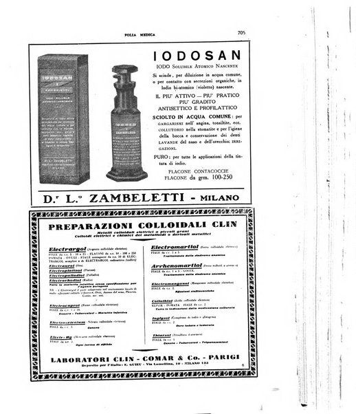 Folia medica periodico trimensile di patologia e clinica medica