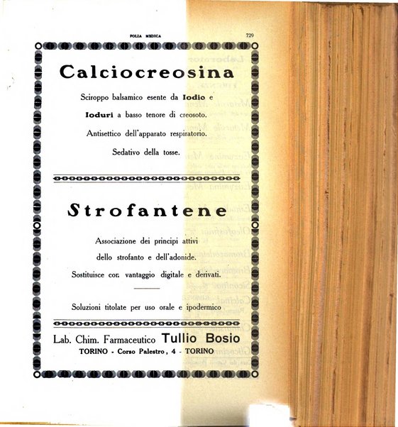 Folia medica periodico trimensile di patologia e clinica medica