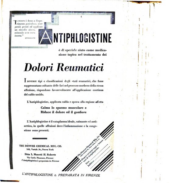 Folia medica periodico trimensile di patologia e clinica medica