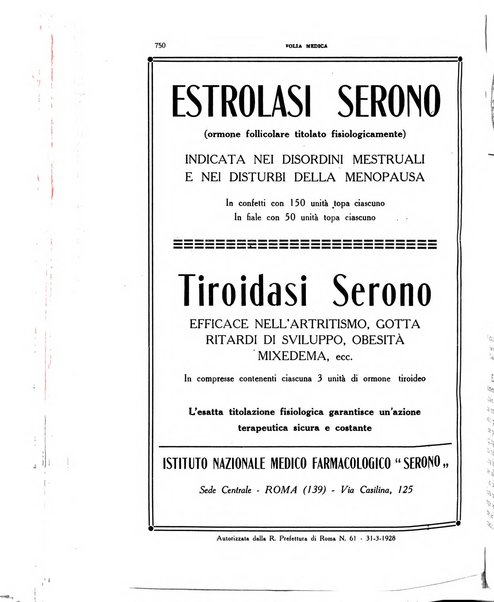 Folia medica periodico trimensile di patologia e clinica medica