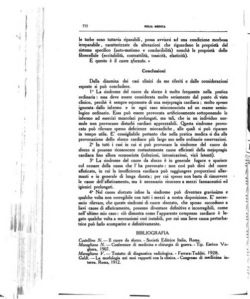 Folia medica periodico trimensile di patologia e clinica medica