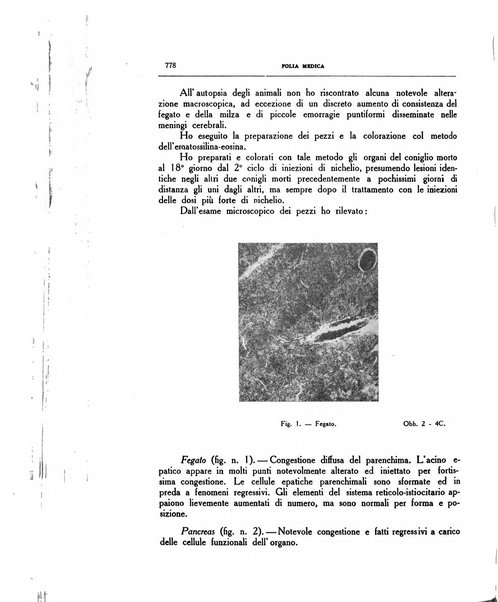 Folia medica periodico trimensile di patologia e clinica medica