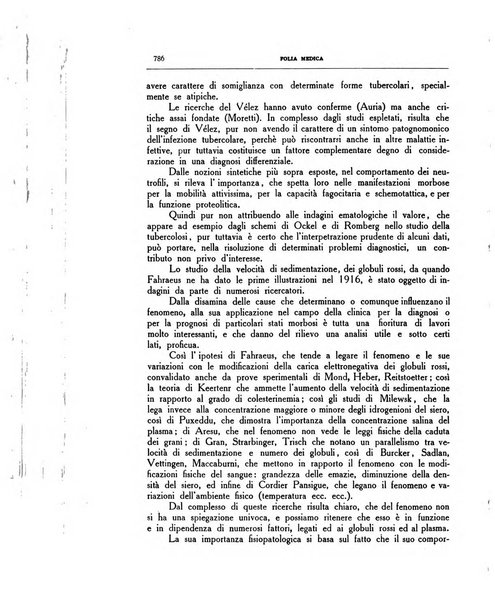 Folia medica periodico trimensile di patologia e clinica medica