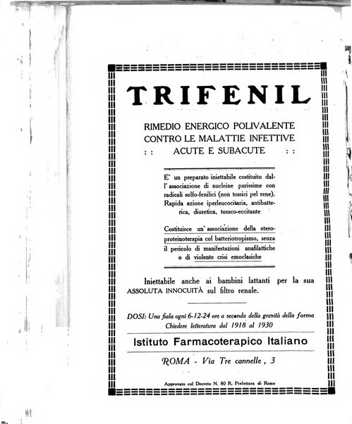 Folia medica periodico trimensile di patologia e clinica medica