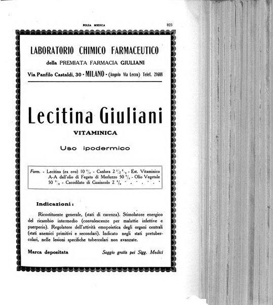 Folia medica periodico trimensile di patologia e clinica medica