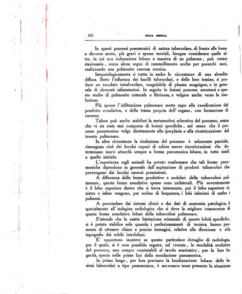 Folia medica periodico trimensile di patologia e clinica medica