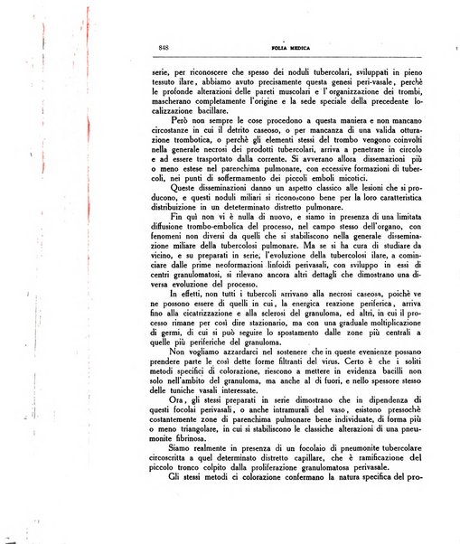 Folia medica periodico trimensile di patologia e clinica medica