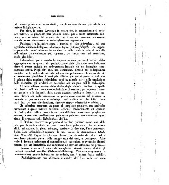 Folia medica periodico trimensile di patologia e clinica medica