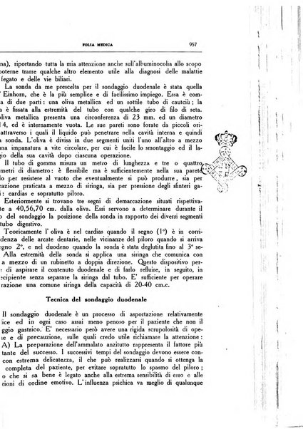 Folia medica periodico trimensile di patologia e clinica medica