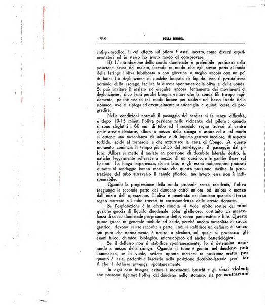 Folia medica periodico trimensile di patologia e clinica medica