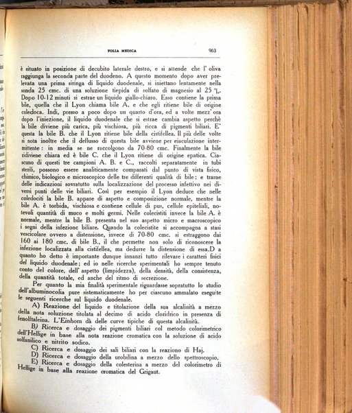 Folia medica periodico trimensile di patologia e clinica medica