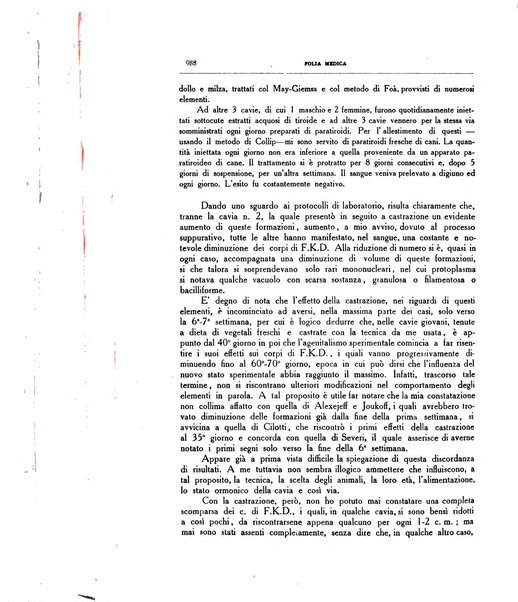 Folia medica periodico trimensile di patologia e clinica medica