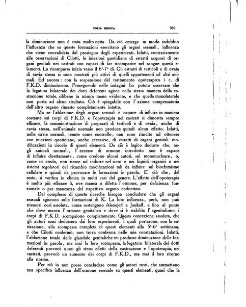 Folia medica periodico trimensile di patologia e clinica medica