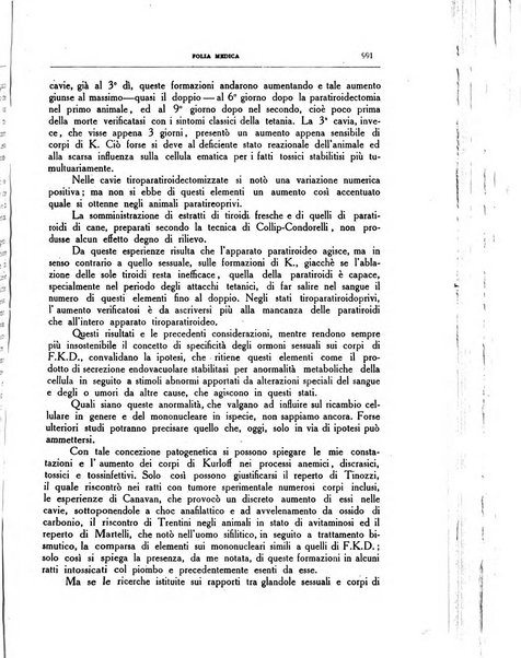 Folia medica periodico trimensile di patologia e clinica medica