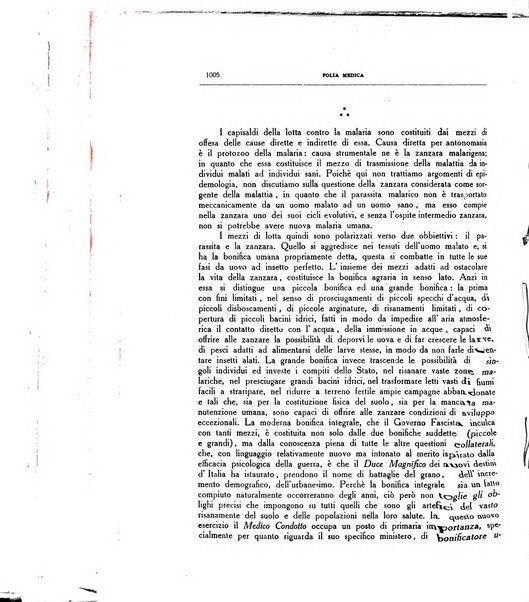 Folia medica periodico trimensile di patologia e clinica medica