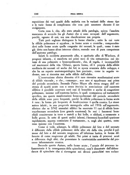 Folia medica periodico trimensile di patologia e clinica medica