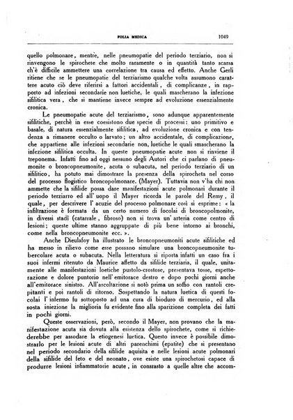 Folia medica periodico trimensile di patologia e clinica medica