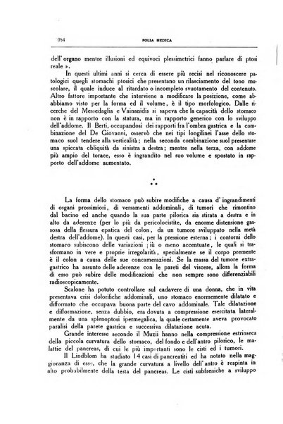 Folia medica periodico trimensile di patologia e clinica medica