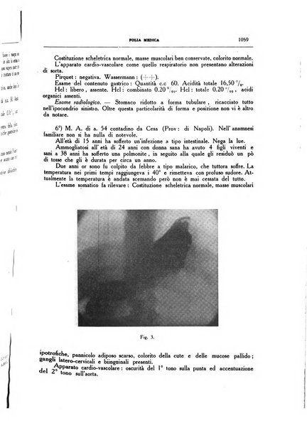 Folia medica periodico trimensile di patologia e clinica medica