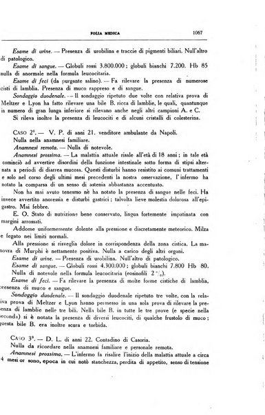 Folia medica periodico trimensile di patologia e clinica medica