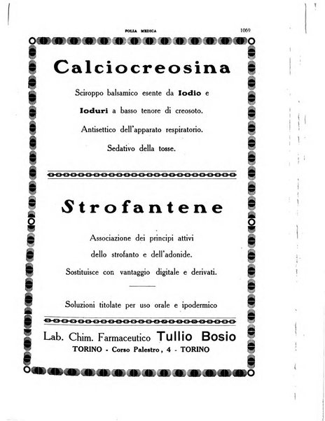 Folia medica periodico trimensile di patologia e clinica medica